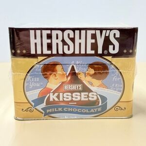 Hershey's Kisses Recipe Tin Box Vintage Style with 99 Recipes and Dividers New